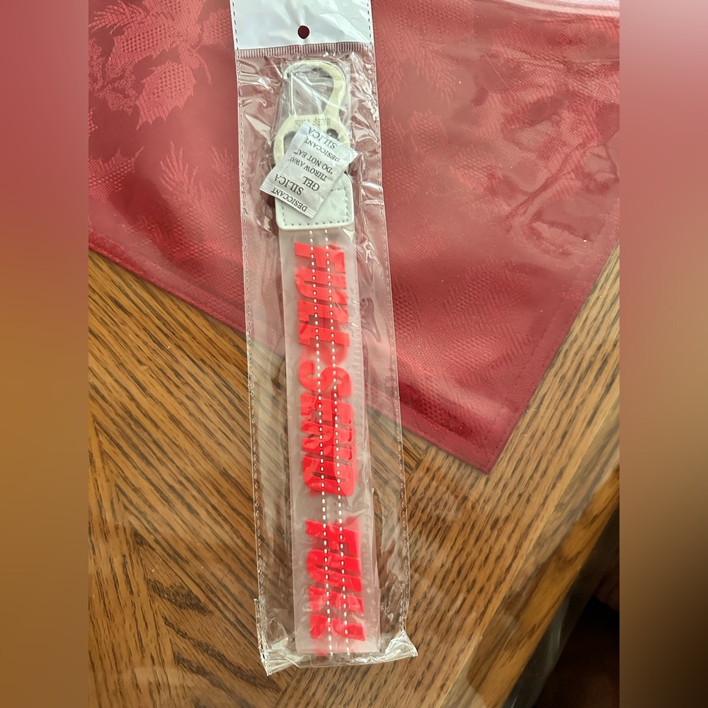 FULL SEND KEYCHAIN CLIP SHORT LANYARD CANOPENER 11" NEW RED